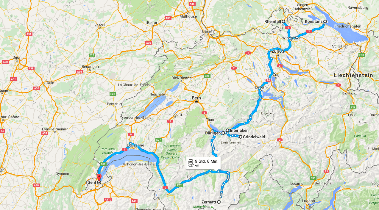 Roadtrip through Switzerland